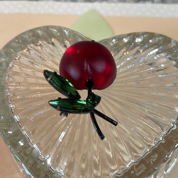 Alilang Cherry Brooch Pin | Sparkly Rose Pink Crystal Rhinestone Fruit Lapel Pin For Women